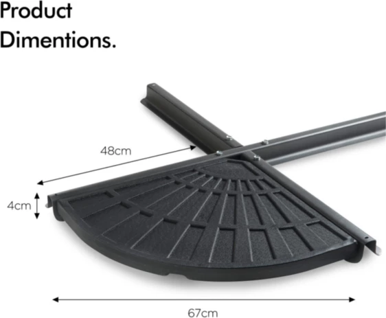 Segmente kundërpeshe për çadër dielli VonHaus 22/064 12.5 kg x2, e zezë