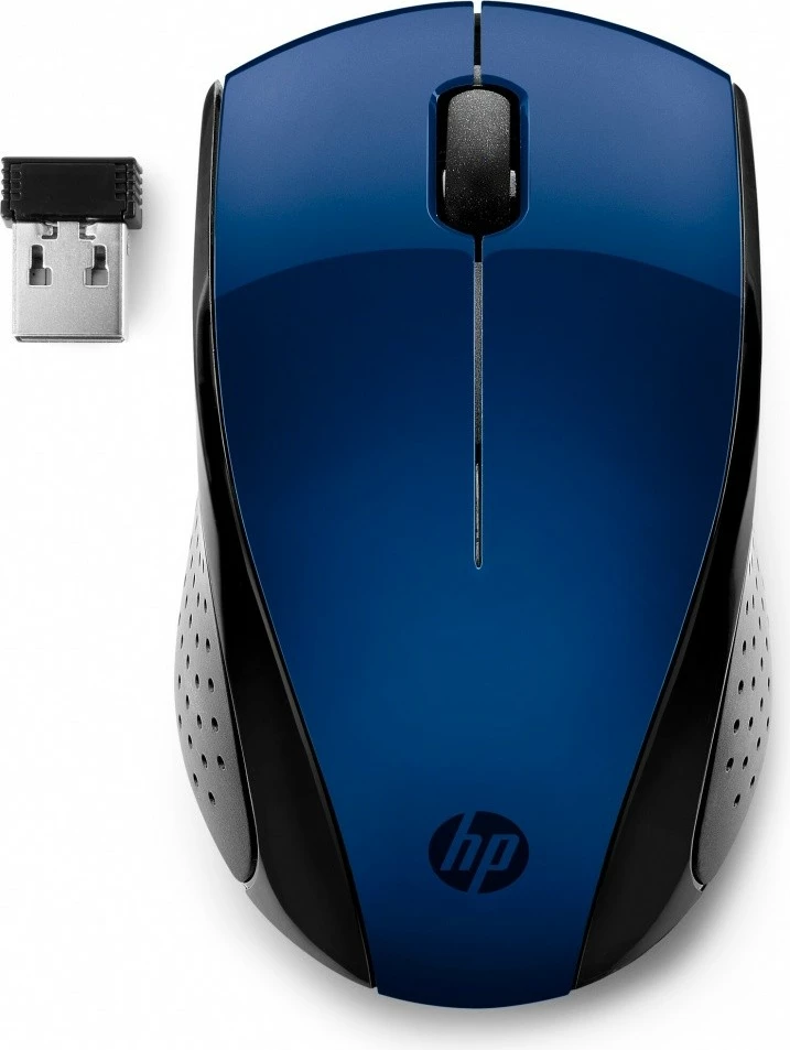 Maus pa kabëll, HP, 220 (7KX11AA), 2.4 GHz USB nano, 1600 DPI, AA, blu