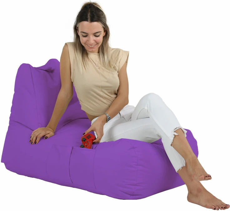 Puf kopshti, ngjyrë vjollcë, Atelier del Sofa, Trendy Comfort Bed Pouf
