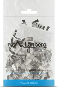 Konektorët e telit Lanberg PLS-6000, RJ-45, Ngjyrë çeliku inox dhe transparent