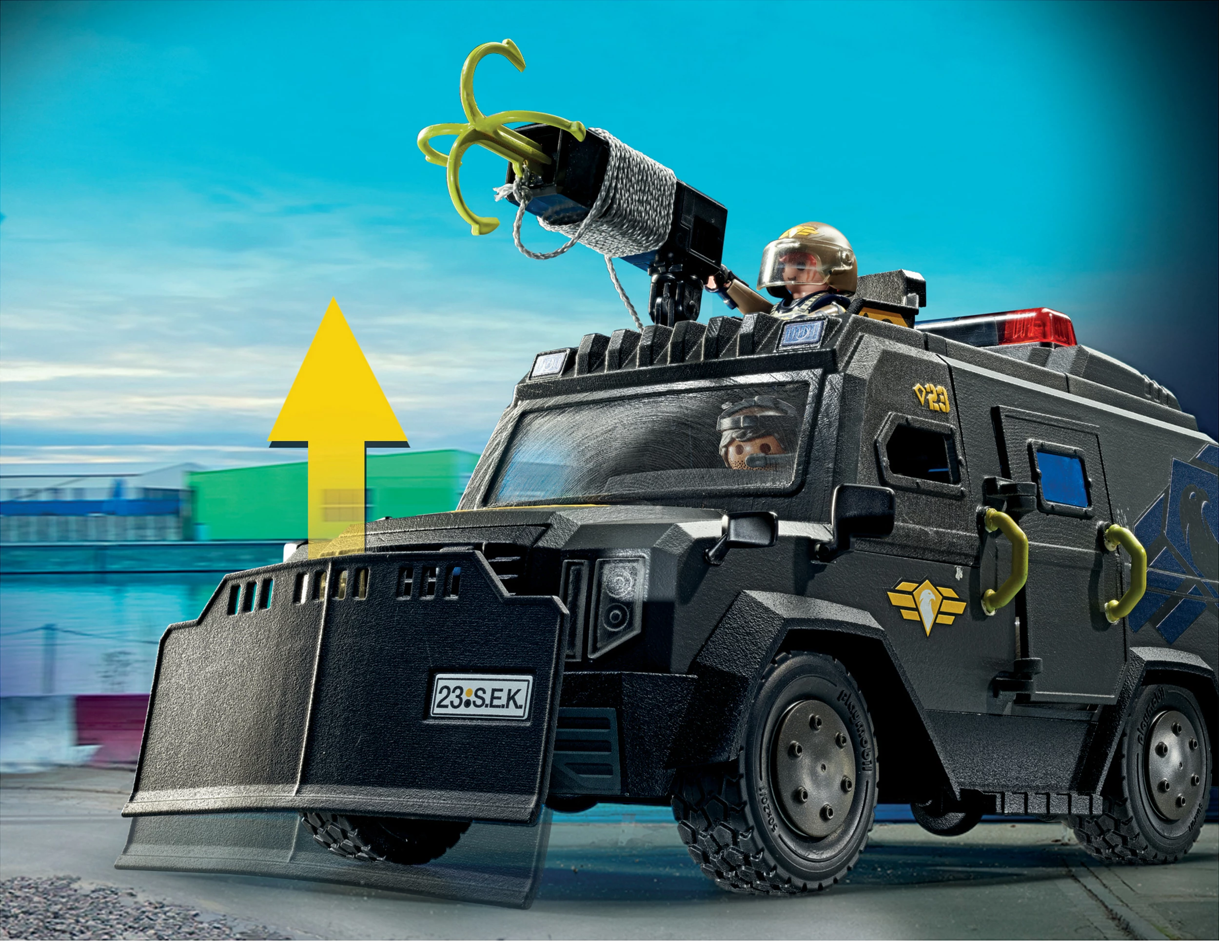 Set lodër Playmobil City Action SWAT 71144, automjet terreni, 37 pjesë, shumëngjyrësh