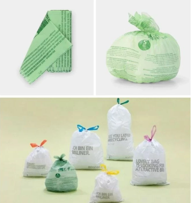 qese kompostuese për kosh mbeturinash Brabantia PerfectFit Code S 6L, 10 copë, të gjelbra