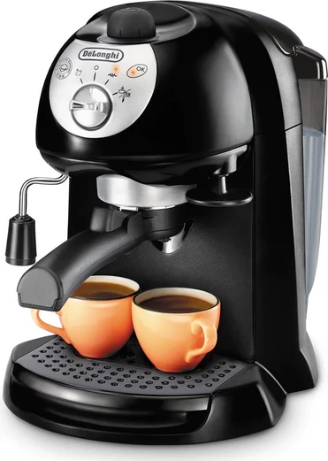 Aparat kafeje espresso me pompë, De'Longhi EC201.CD.B, 15 bar, rezervuar 1 L, 1050 W, i zi