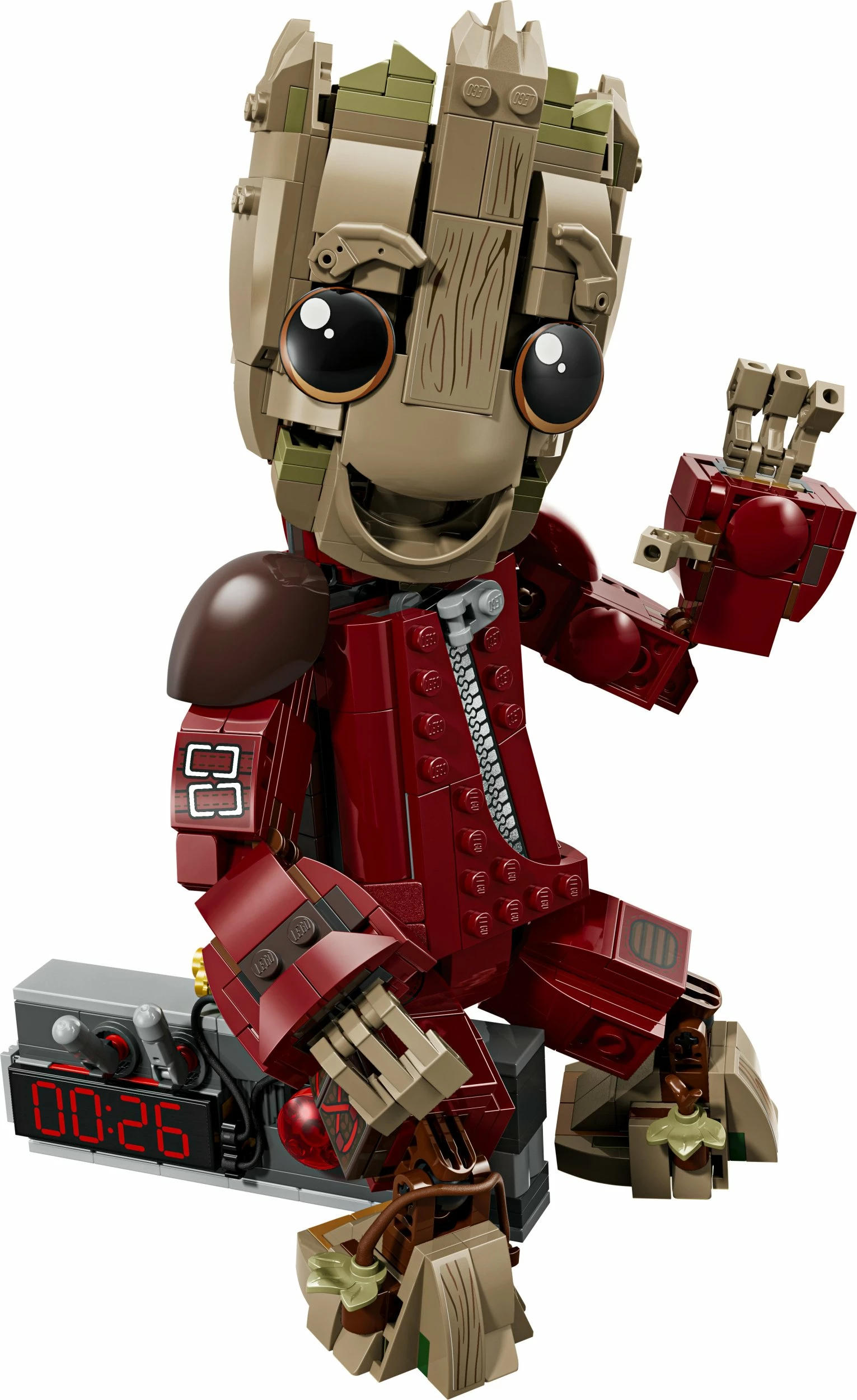 Set LEGO Marvel Groot në kostum Ravager 76341, 604 copë