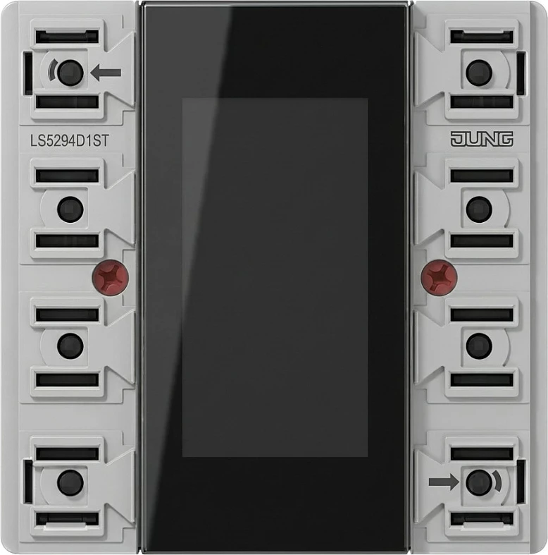Kontroller dhome KNX Jung LS 5294 D1 ST, modul kompakt 4-kanalësh, seria LS, zi