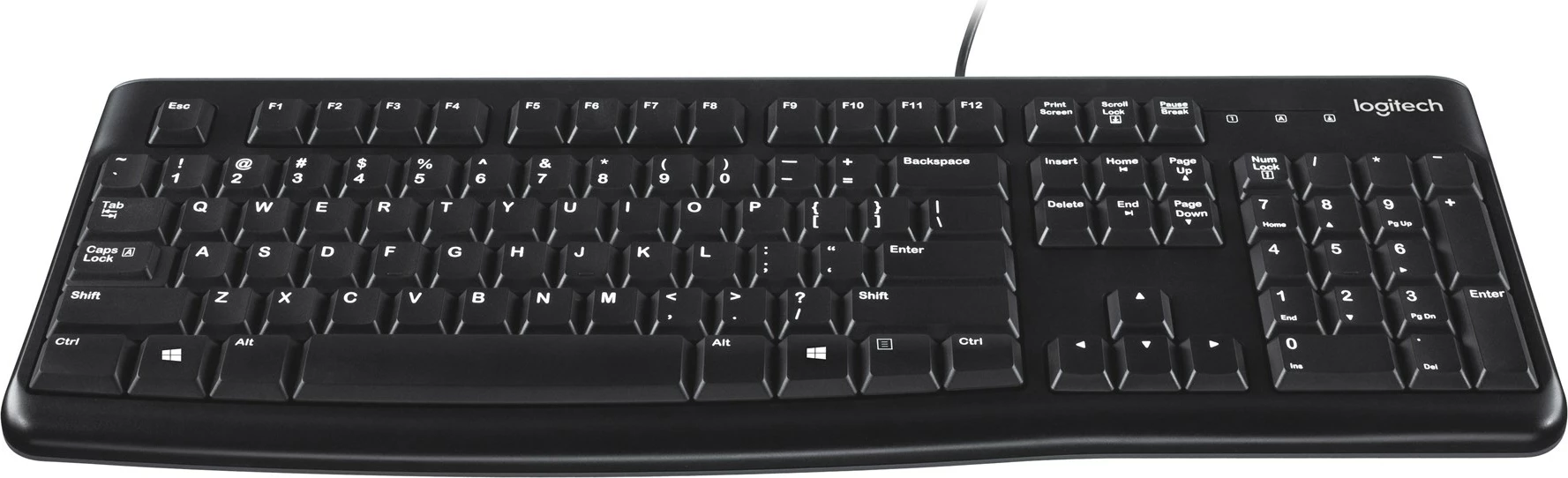 Tastierë Logitech K120, e zezë