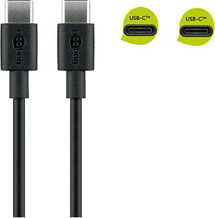 Kabëll USB-C Goobay 66318, 1 m, i zi