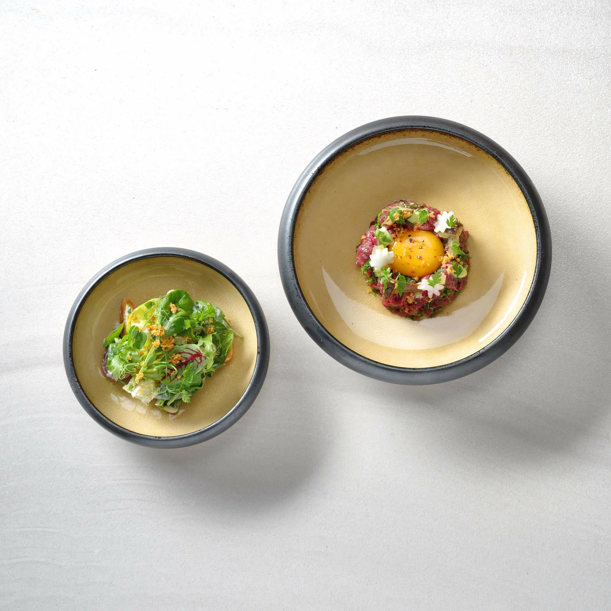 Tas aziatik Fine Dine Topaz 197mm 1.5L set 3 copë e verdhë