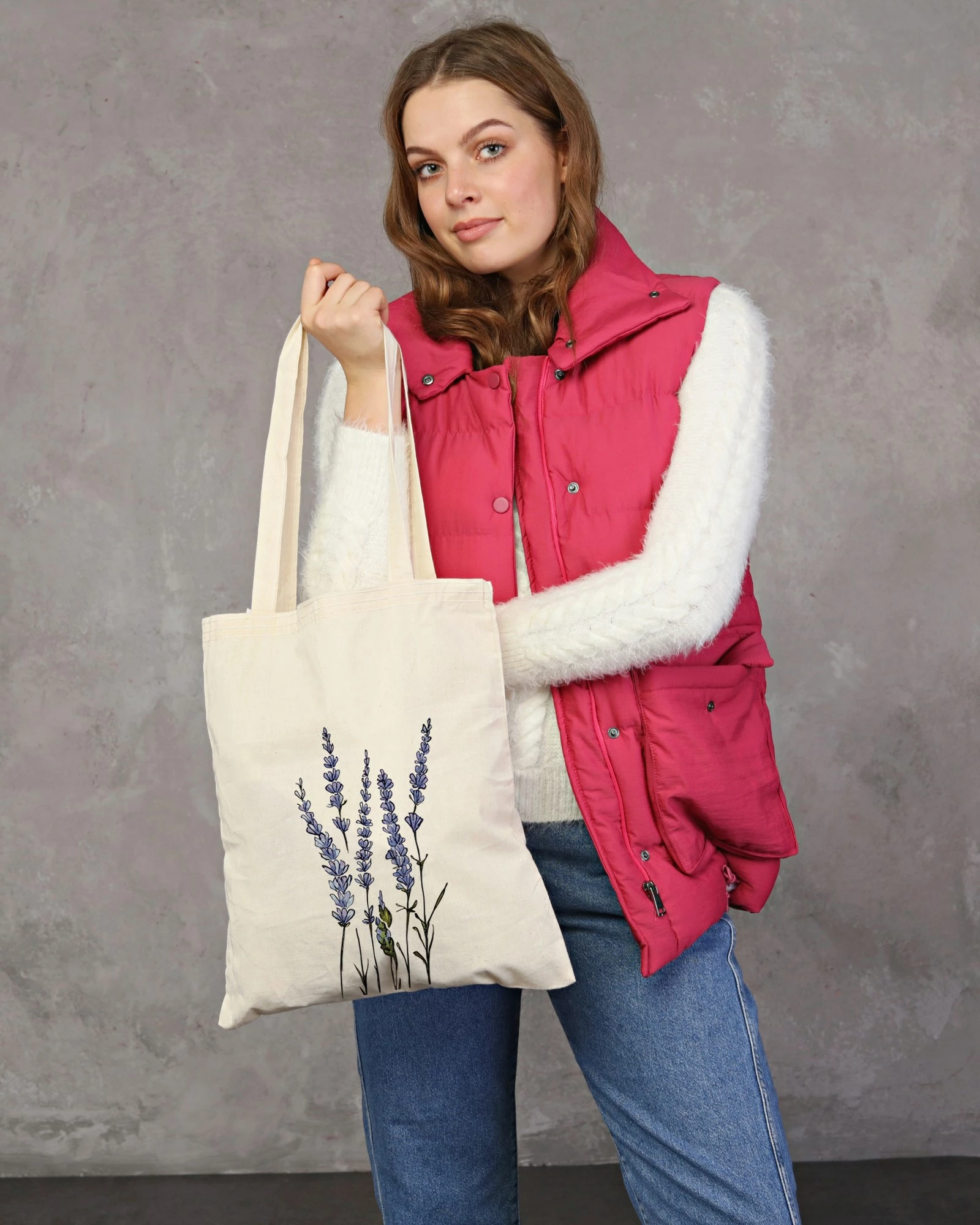 Torbë tote Zoozie Bags, krem, 0865