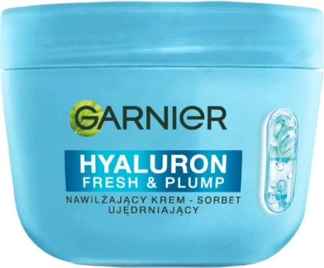 Krem hidratues për fytyrë Garnier Hyaluron Fresh & Plump Sorbet Firming për femra, 85ml