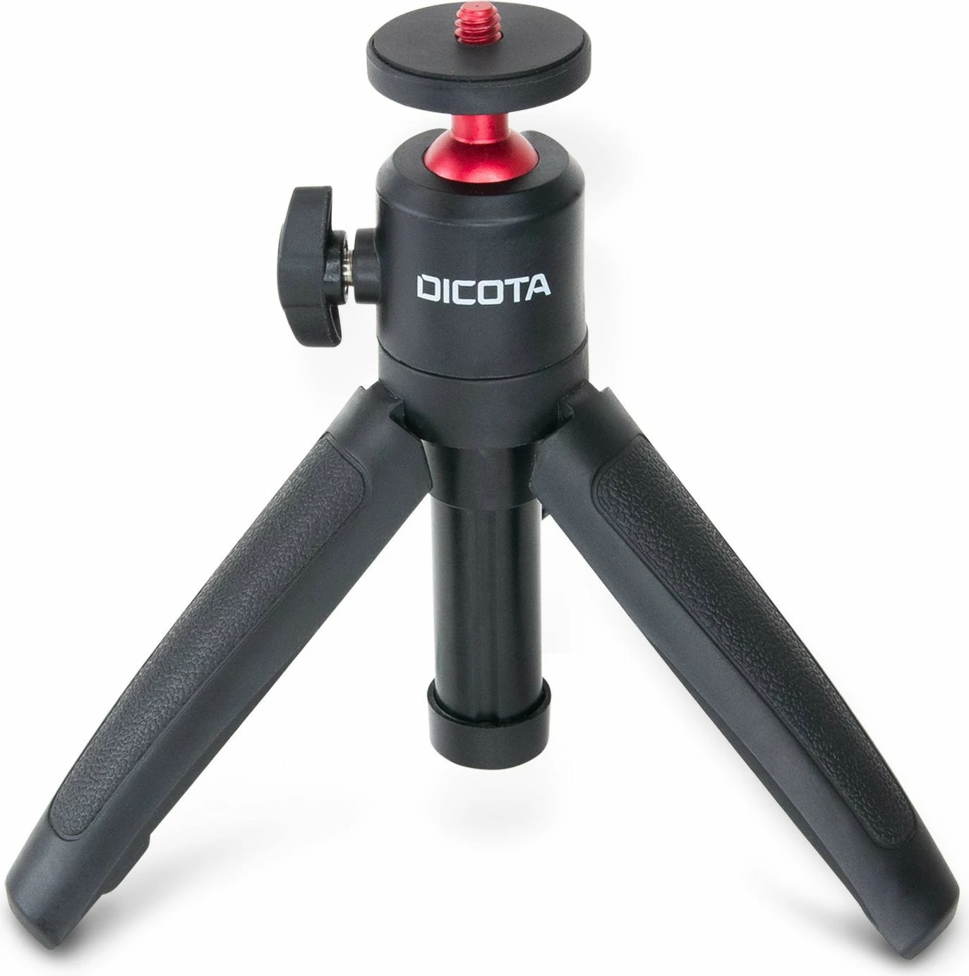 Tripod për webcam Dicota, 3 këmbë, zi/kuqe