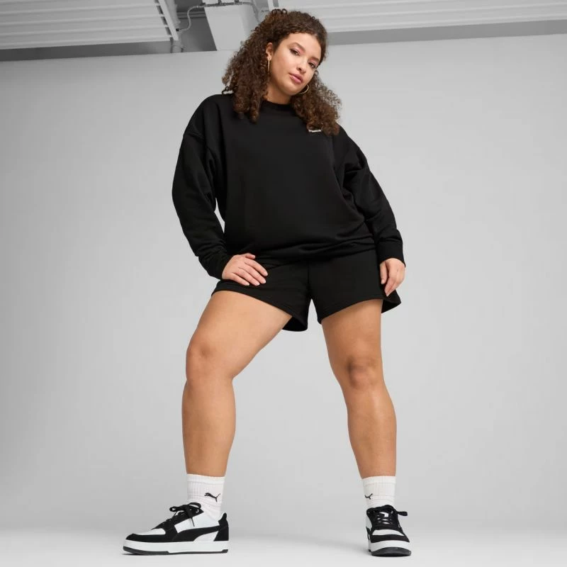 Duks për femra Puma ESS Small No. 11 Logo Relaxed Crew 684975 01, i zi