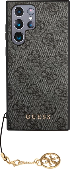 Mbështjellës Guess 4G Charms për Samsung Galaxy S23 Ultra, Gri