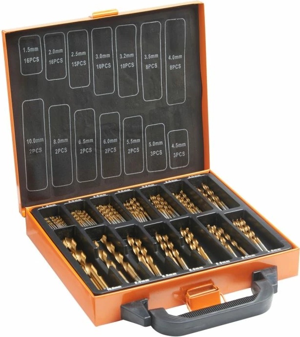 Set majash për shpim VONHAUS 15/257 99 copë 1.5–10 mm, portokalli