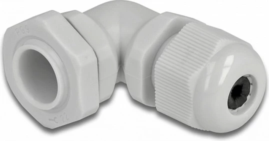 Glandë kablli DeLOCK PG9 90°, IP68, 4-8 mm, gri