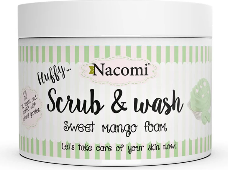 Shkumë pastruese dhe peeling trupit Nacomi Sweet Mango Foam 180ml