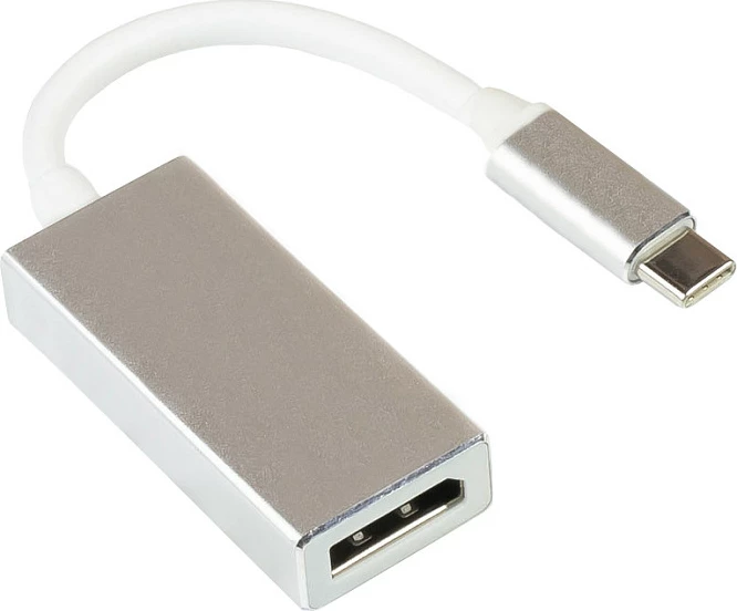 Adapter Good Connections USB-C në DisplayPort 1.2, 4K@60Hz, 15cm, argjend