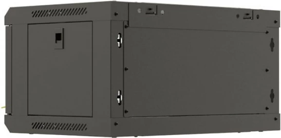 Kasë rrjeti Lanberg WF03-5304-10B, 19", 4U, derë xhami, e zezë, për montim në mur