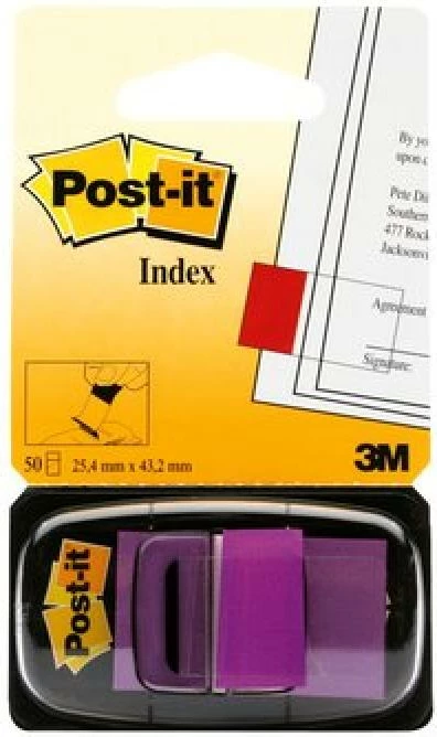Shënjues faqesh me shpërndarës, 3M Post-it 680-8, 44–66 shirita, lila