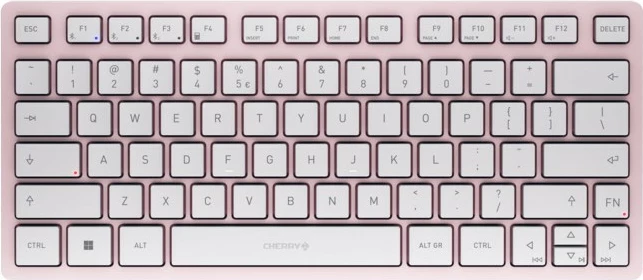 Tastierë Cherry KW 7100 MINI BT, wireless, Bluetooth, 78 taste, rozë