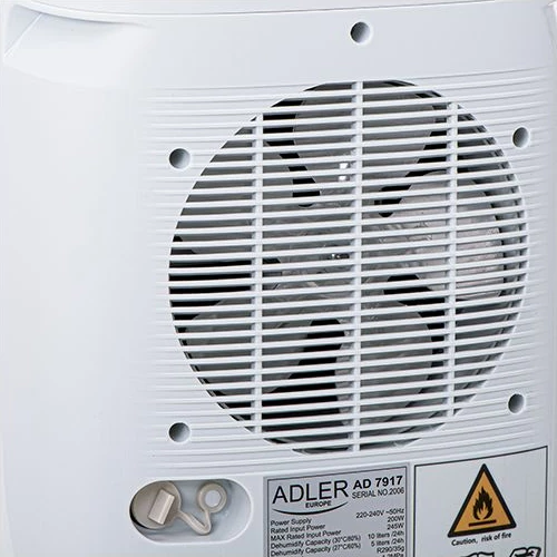 Dehumidifikues ajri ADLER AD7917 10 L/24h, rezervuar 2.2 L, kompresor, i bardhë