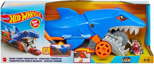 Lodër për fëmijë Hot Wheels Shark Chomp Transporter