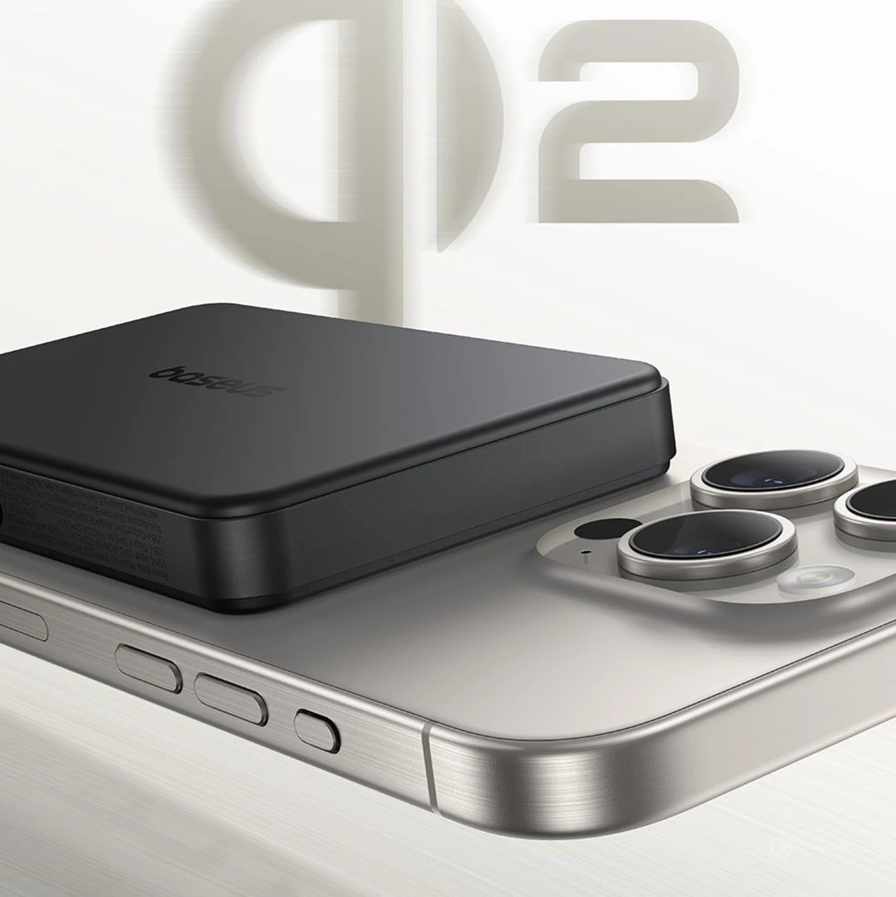 Power bank Baseus Airpow II 10000mAh me MagSafe Qi2, 22.5W, me kabllo USB-C, e zezë