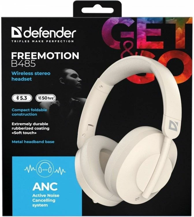 Kufje pa tela DEFENDER Freemotion B485 ANC, bezhë