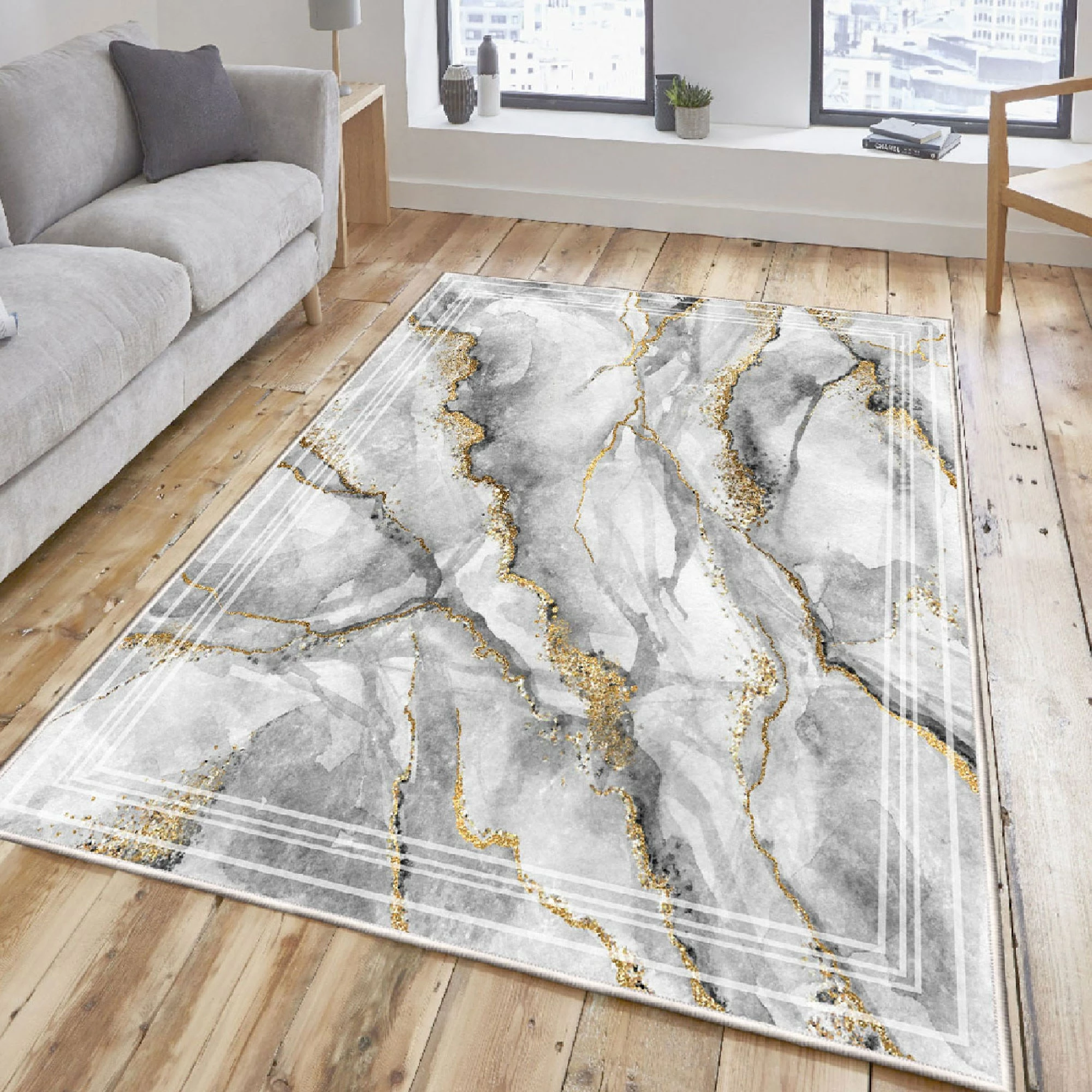 Qilim Velvet Conceptum Hypnose, shumëngjyrësh, 80x120cm, Els2383
