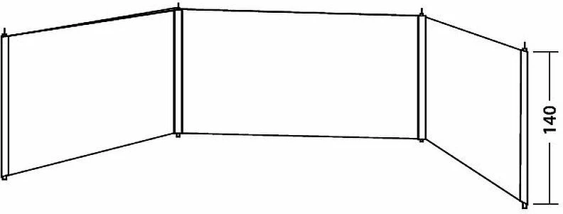 ekran plazhi Easy Camp 120330, gri