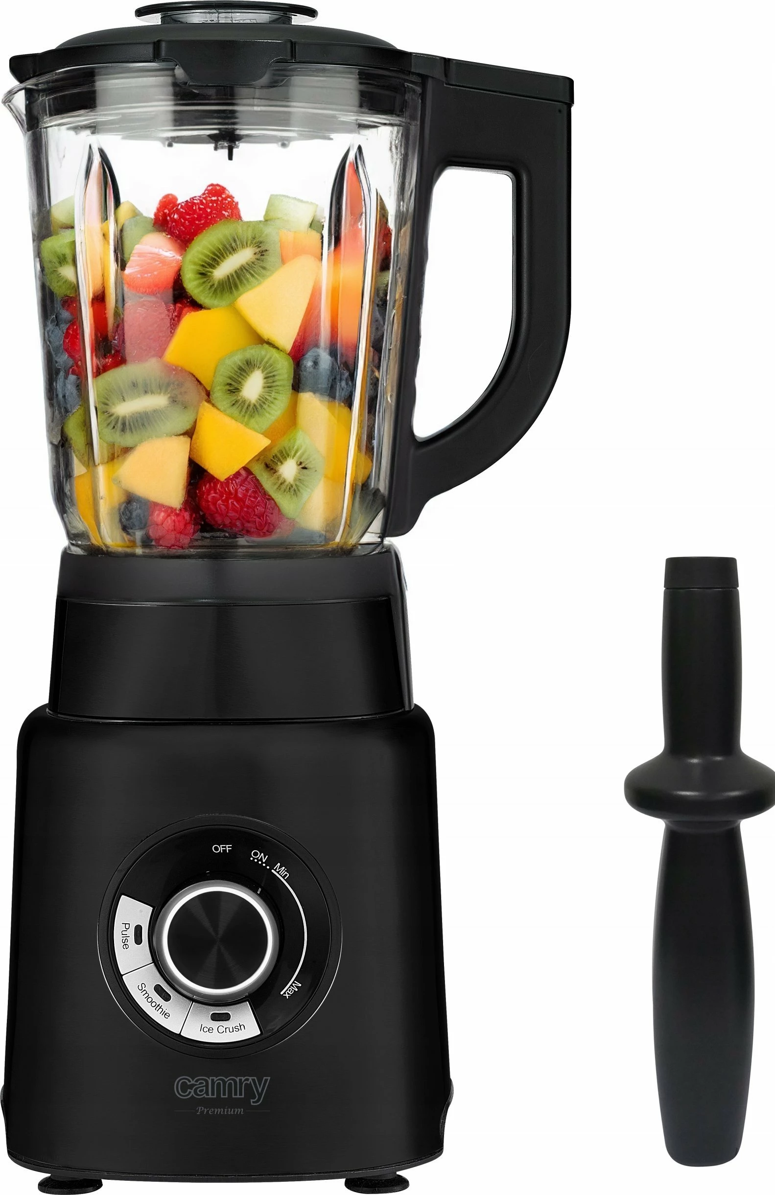 Blender Camry CR 4089 1.7L 2000W me gotë qelqi, i zi