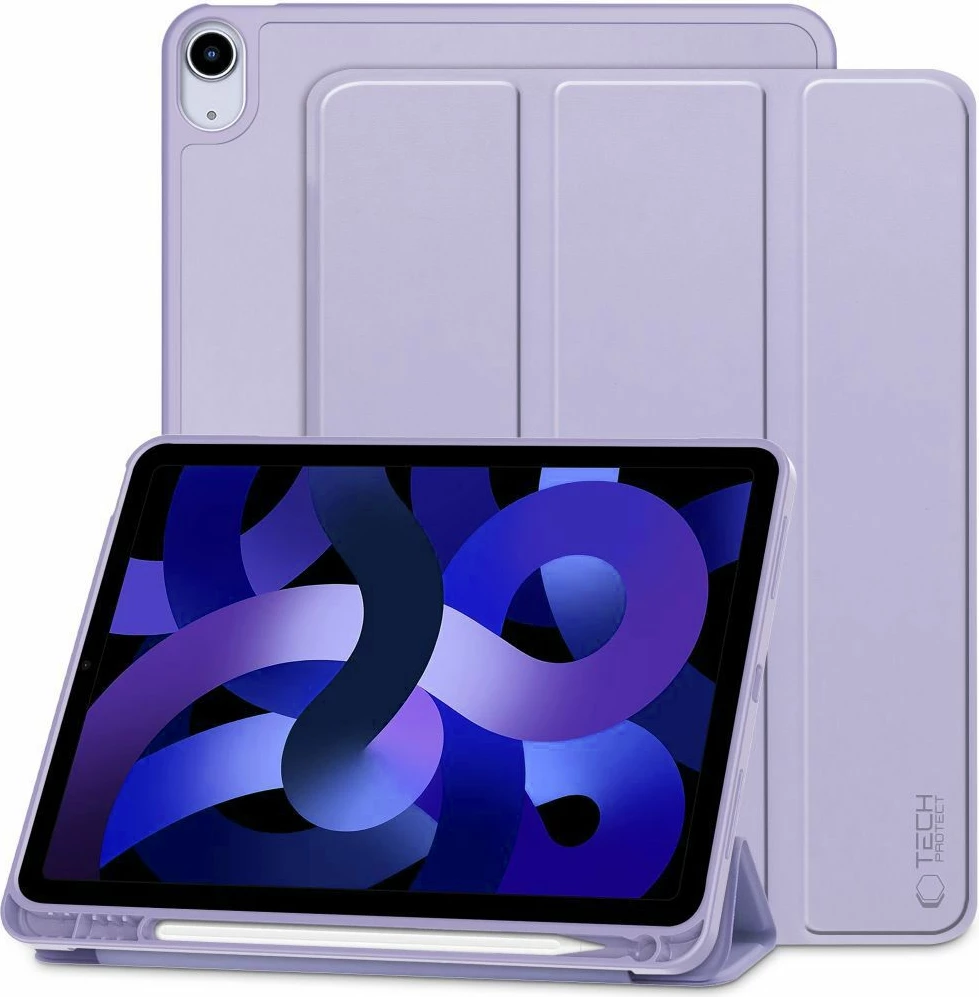 Mbështjellës Tech-Protect SC Pen Case për iPad Air 10.9" 2020-2022 / 11" 2024, vjollcë e çelët