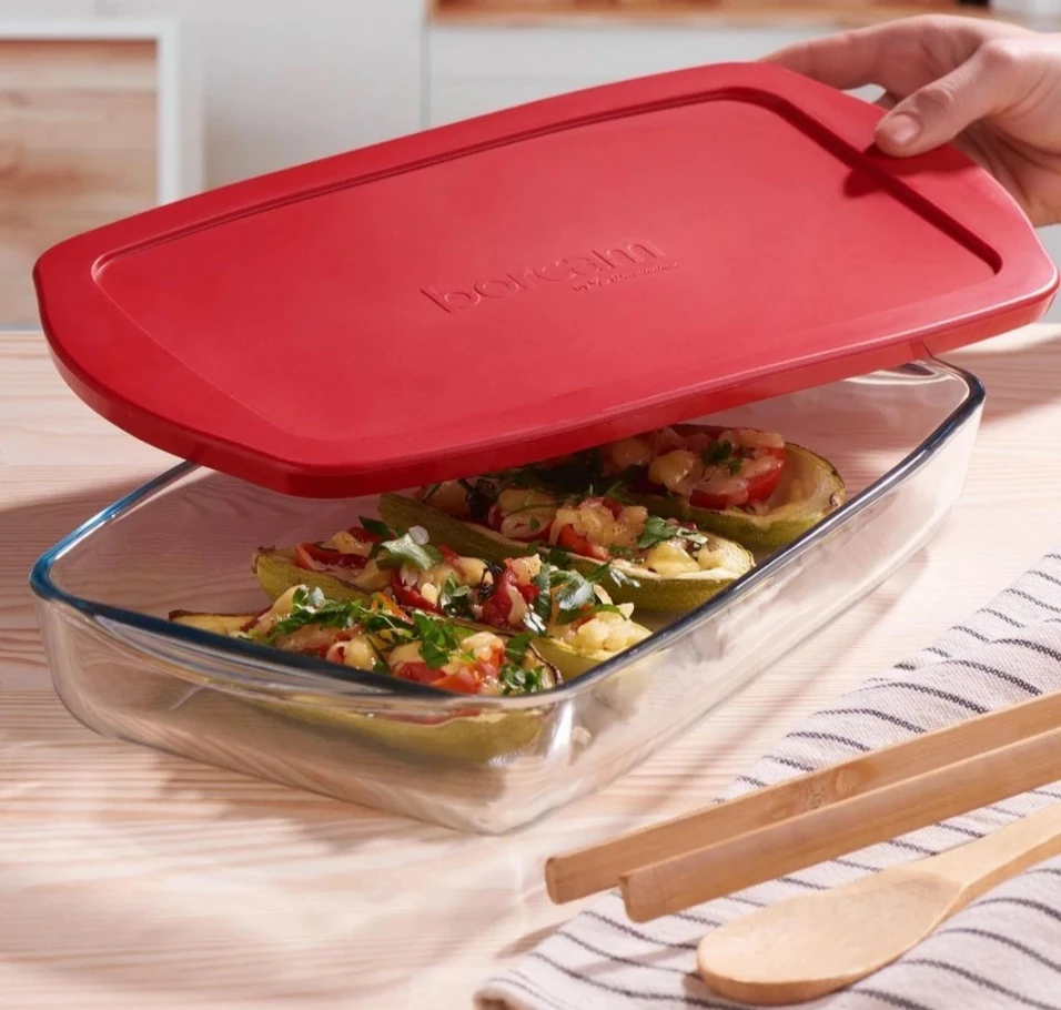 Enë për pjekje me kapak të plastikës, Borcam (1 copë) 3.85 L