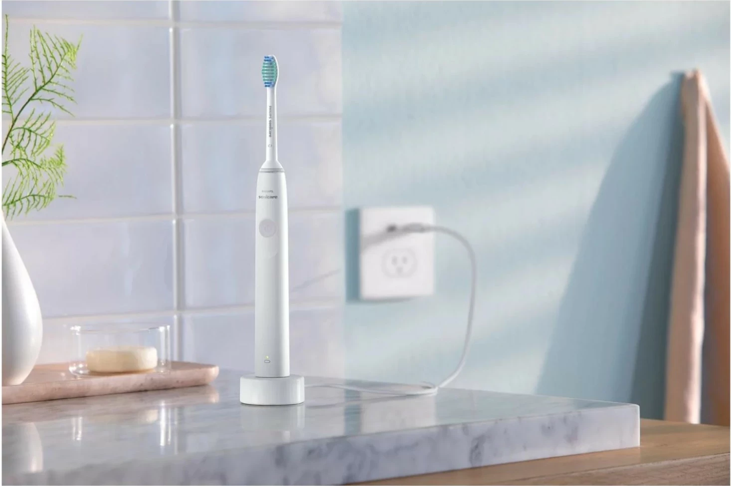 Furçë dhëmbësh elektrike Philips Sonicare 1000 HX3641/11, 31000 lëvizje/min, bateri Li-ion, e bardhë