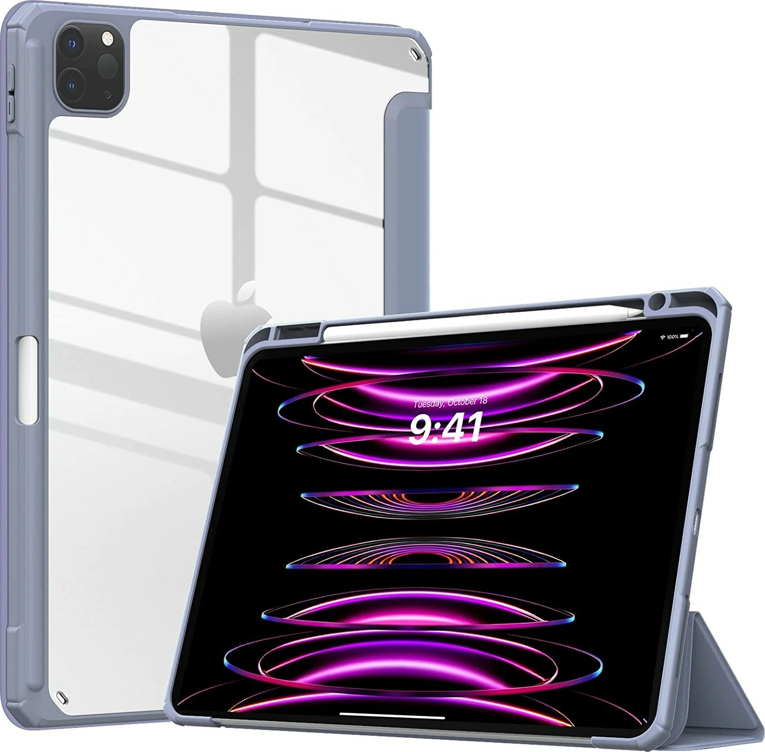 Mbështjellës për tabletë MTK Moveteck, iPad Pro 12.9'' 5th dhe 6th Generation, ngjyrë e hirtë