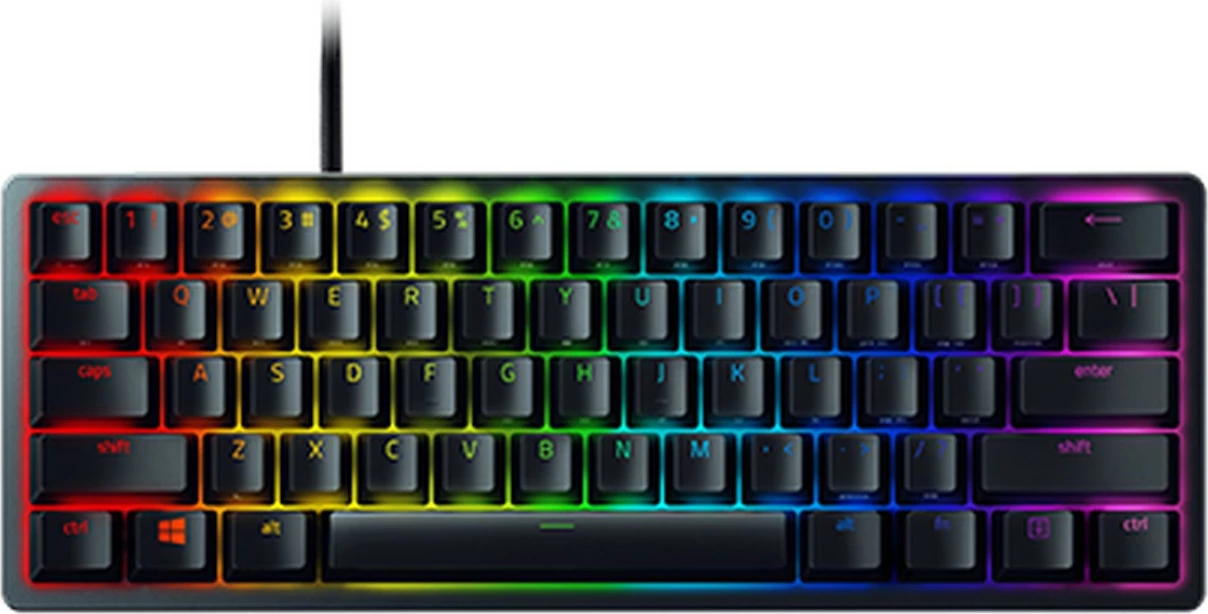 Tastierë Razer Huntsman Mini, DE-Layout, Razer Linear Optical (Red), e zezë