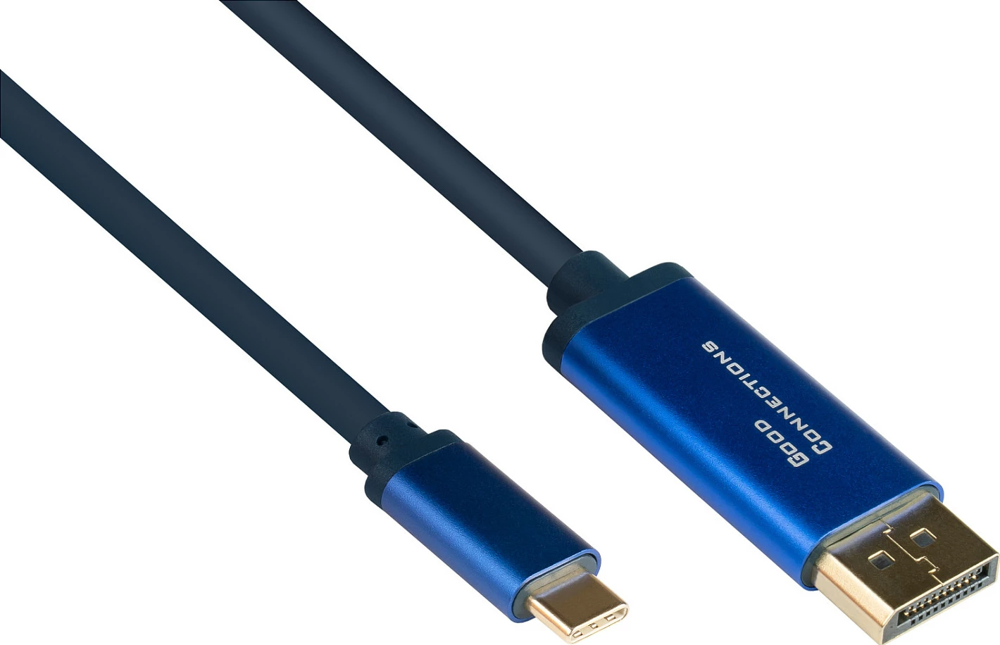 Kabllo USB-C në DisplayPort GoodConnections 4812-CSF020B, 2 m, 4K 60Hz, e kaltër