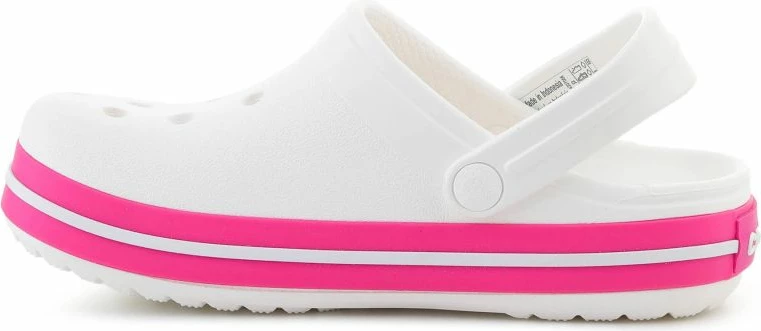 Atlete fëmijësh Crocs Crocband Kids Clog, të bardha/rozë