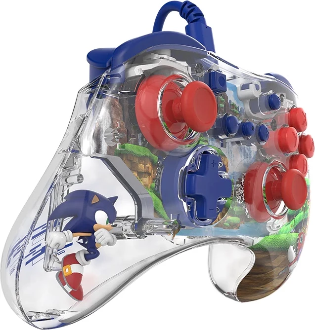 Kontroller me kabllo PDP REALMz Sonic Green Hill Zone për Nintendo Switch