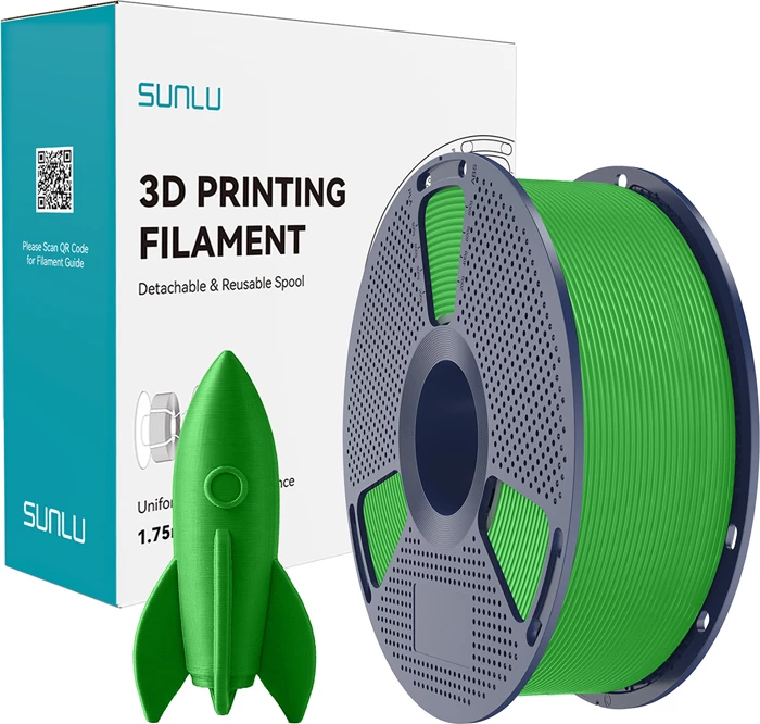 Filament 3D Sunlu PLA High-Speed PLA H-S G 1.75 mm, gjelbër
