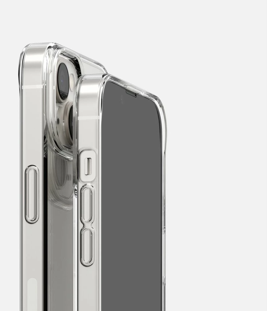 Mbështjellës Ringke Air për iPhone 14 Max, ultra i hollë TPU gel me Dot Matrix dhe vrima për litar, transparent