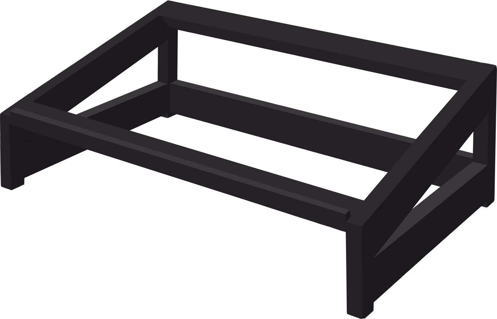 Bazë e pjerrët për bufet, Fine Dine Madeira Black, GN 1/1 530x325 mm, e zezë