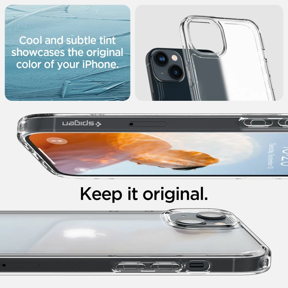 Mbështjellës Spigen Ultra Hybrid për iPhone 14 Plus, Transparent