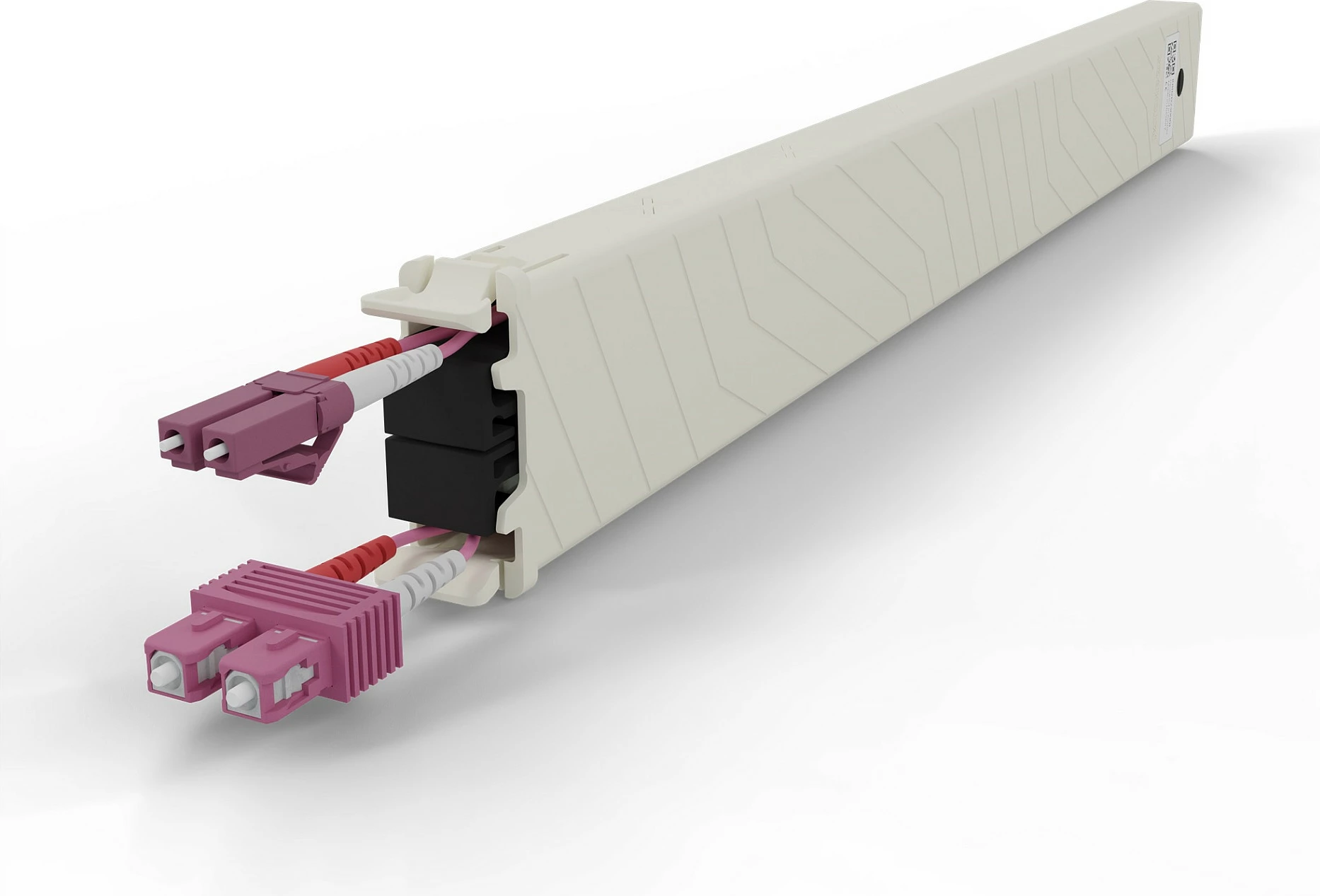 Kasetë fiber optike PATCHBOX patchbox.one Cassette 8RU OM4 LC-SC 0.8m, rozë