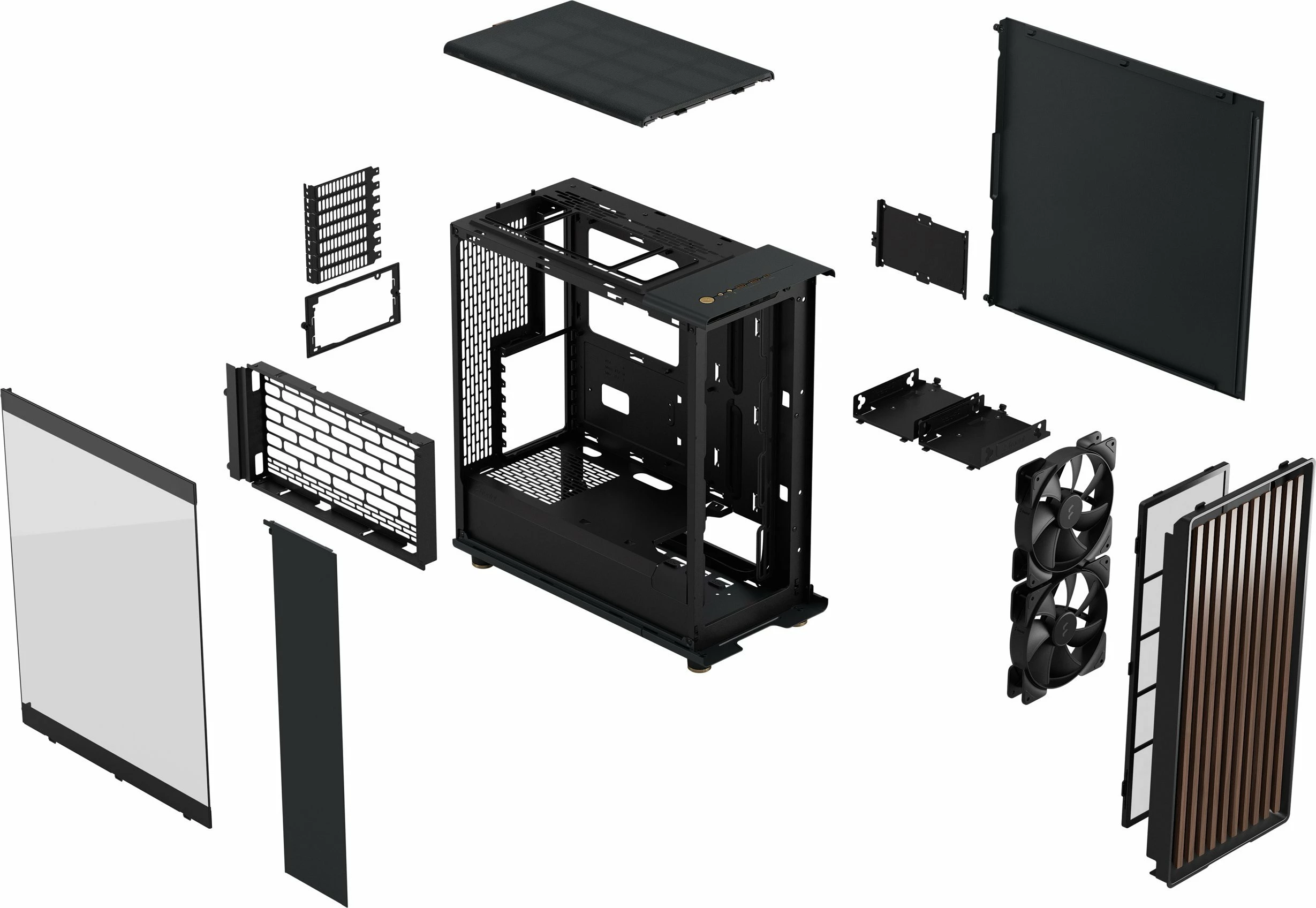 Kasë Fractal Design North FD-C-NOR1C-02 Midi Tower ATX/mATX/Mini-ITX, e zezë