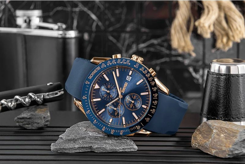 Orë dore për meshkuj Skmei, blu