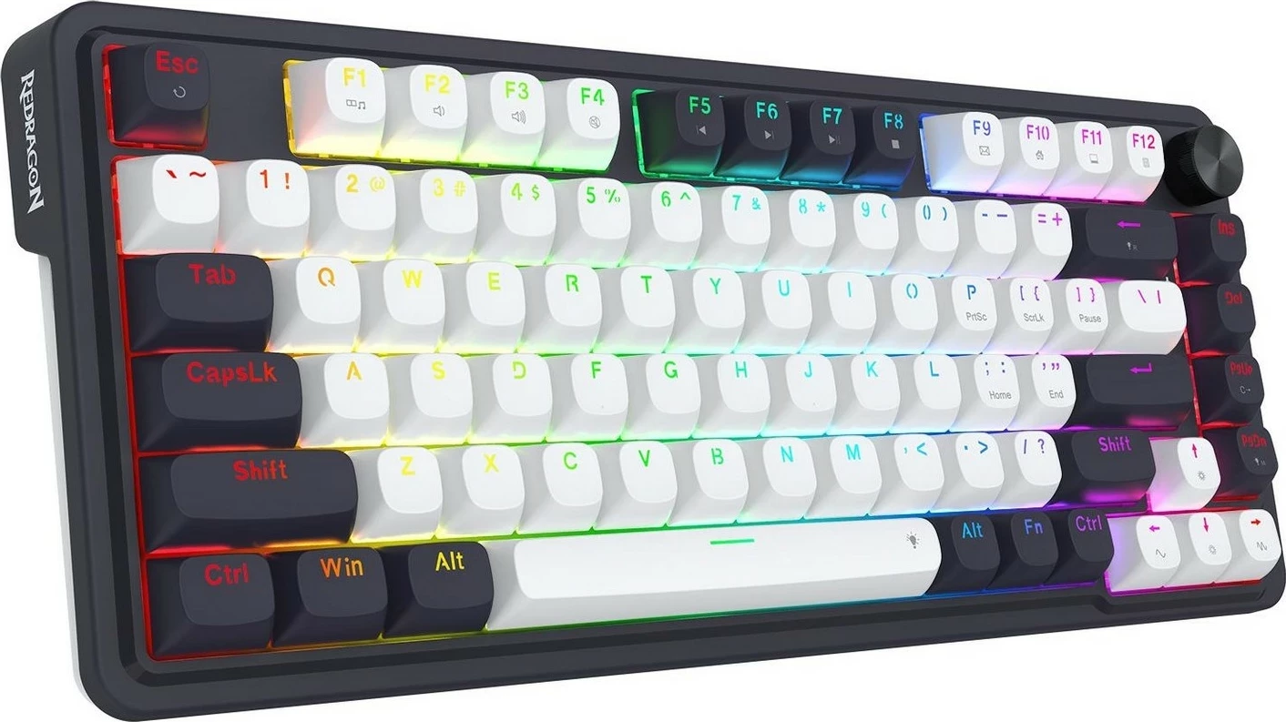 Tastierë mekanike Redragon Ucal Max K673WB-RGB-M, 75%, RGB, wireless, e bardhë
