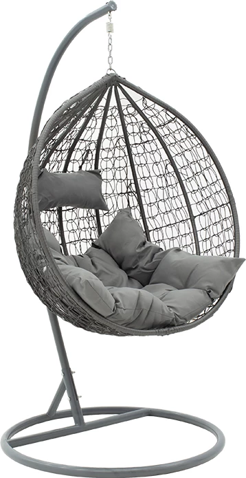 Karrige varëse për kopsht, ngjyrë gri, 106x103x200 cm