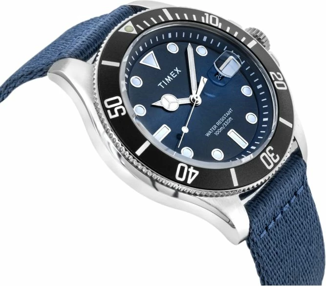 Orë dore për meshkuj Timex, e zezë