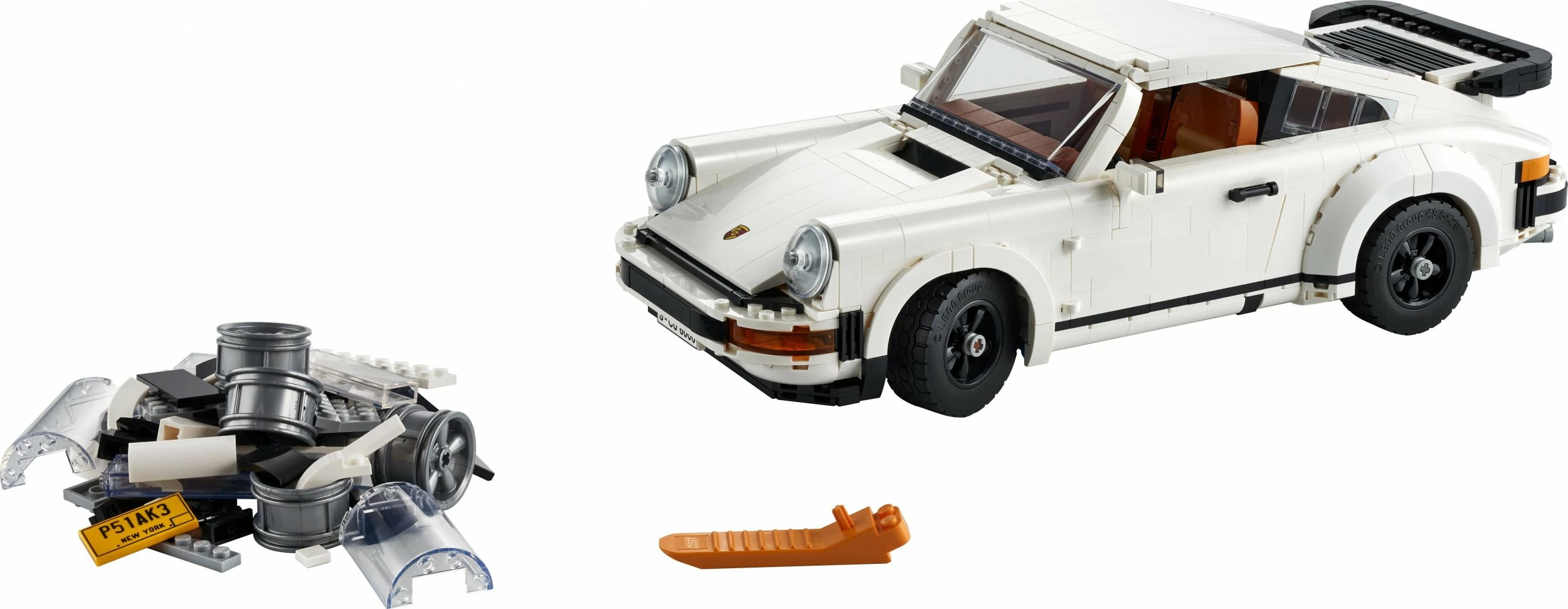 Set LEGO Creator Expert Porsche 911 10295, 1461 copë, 18+, 2-në-1 Turbo/Targa, e bardhë